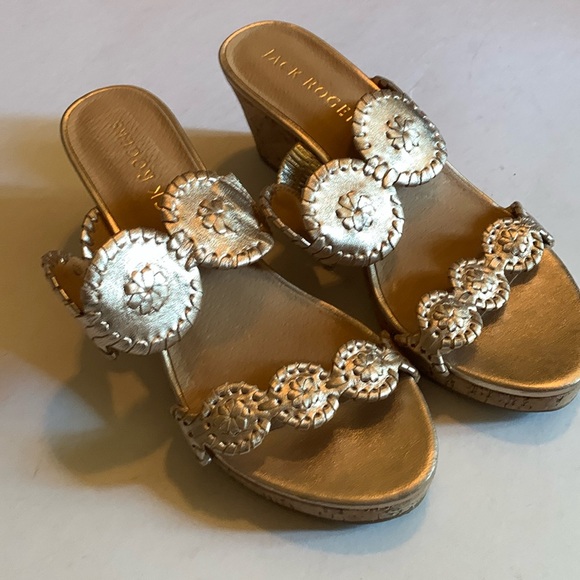 Jack Rogers Lauren Mid Wedge Sandals 7.5 - Picture 3 of 13
